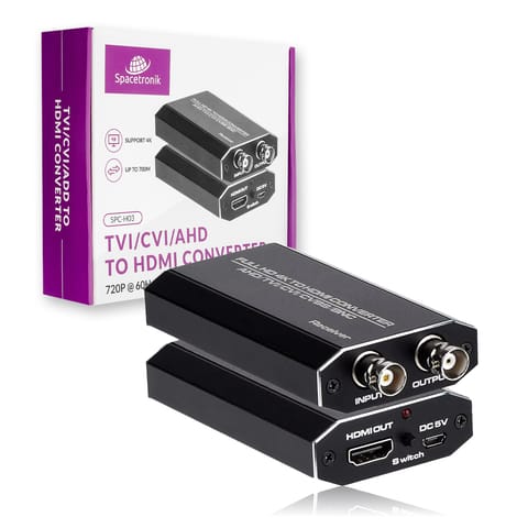 ⁨TVI CVI AHD to HDMI Converter Spacetronik SPC-H03⁩ at Wasserman.eu