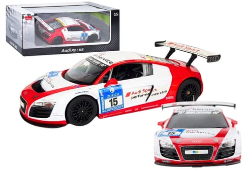 ⁨Auto R/C 1:24 Zdalnie Sterowane Sportowe AUDI R8 LMS Białe⁩ w sklepie Wasserman.eu