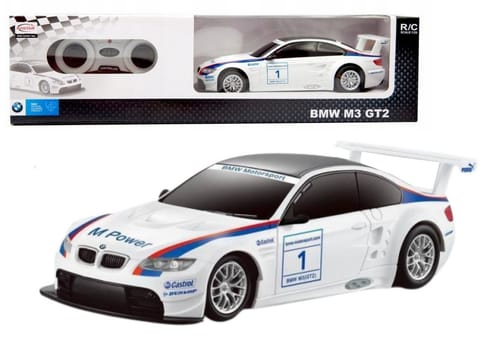 ⁨Auto Sportowe RC 1:24 Zdalnie Sterowane BMW M3 GT2 białe⁩ w sklepie Wasserman.eu