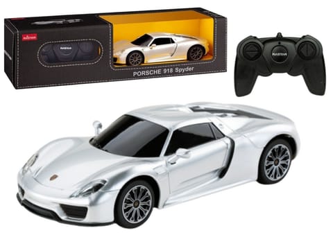 ⁨Auto Sportowe RC 1:24 Zdalnie Sterowane Porsche 918 Spyder Srebrne⁩ w sklepie Wasserman.eu