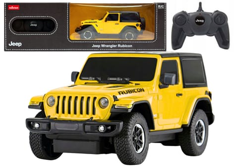 ⁨Auto R/C 1:24 Zdalnie Sterowany JEEP Wrangler JL Rubicon Żółty⁩ w sklepie Wasserman.eu