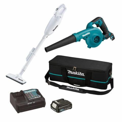 ⁨MAKITA. BLOWER 12V CXT UB100D + CL108FD VACUUM CLEANER 1x2.0Ah + BAG ...⁩ at Wasserman.eu