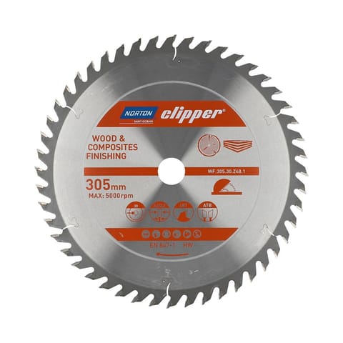 ⁨NORTON CIRCULAR SAW BLADE 305mm x 30mm x 48z WOOD & ATB COMPOSITES (3.2 / 2.2)⁩ at Wasserman.eu