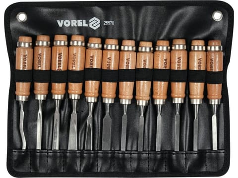 ⁨VOREL WOOD CHISELS set 12pcs.⁩ at Wasserman.eu