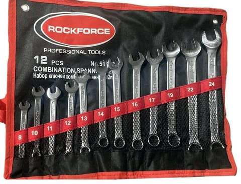 ⁨ROCKFORCE COMBINATION WRENCH set 12el. (8-24mm)⁩ at Wasserman.eu