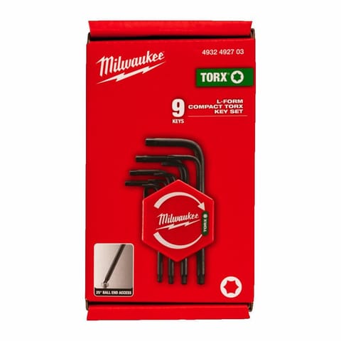 ⁨MILWAUKEE TORX WRENCH COMPACT SET 9pcs.⁩ at Wasserman.eu