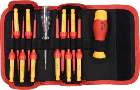⁨YT. SCREWDRIVERS INSUL.+END SET.12pcs. 28290⁩ at Wasserman.eu