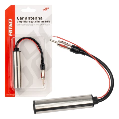 ⁨Wzmacniacz sygnału separator antenowy prosty din amio-04132⁩ w sklepie Wasserman.eu