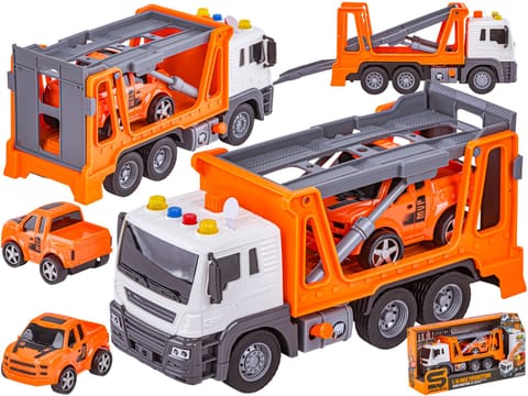 ⁨Multifunkcyjna Ciężarówka, Laweta, Transporter + Samochód Pomoc Drogowa 1:16 Auto⁩ w sklepie Wasserman.eu