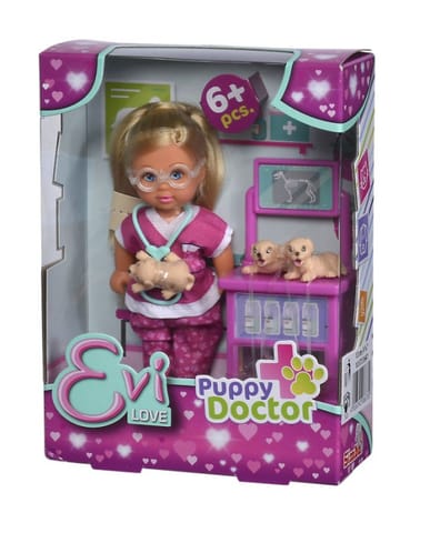 ⁨Evi Love Puppy Doctor doll⁩ at Wasserman.eu