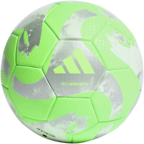 ⁨Piłka nożna adidas Tiro League TB (kolor Zielony. Szary/Srebrny, rozmiar 5)⁩ w sklepie Wasserman.eu