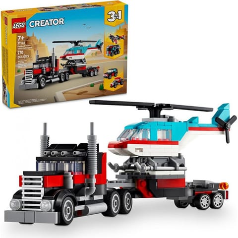 ⁨LEGO(R) CREATOR 31146 Ciężarówka z platformą i hel⁩ w sklepie Wasserman.eu