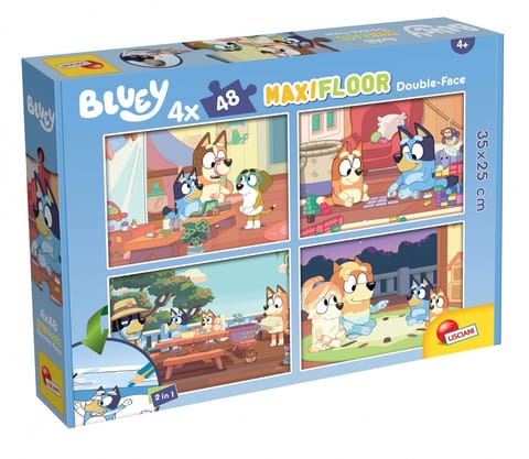 ⁨Puzzle 4 x 48 elementów Bluey maxi floor⁩ w sklepie Wasserman.eu