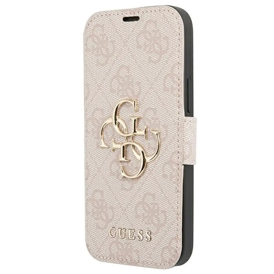 ⁨Guess GUBKP13X4GMGPI iPhone 13 Pro Max 6,7" pink/pink book 4G Big Metal Logo⁩ at Wasserman.eu