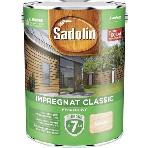 ⁨SADOLIN CLASSIC HYBRYDOWY 7 LAT BEZBARWNY 4.5L⁩ w sklepie Wasserman.eu