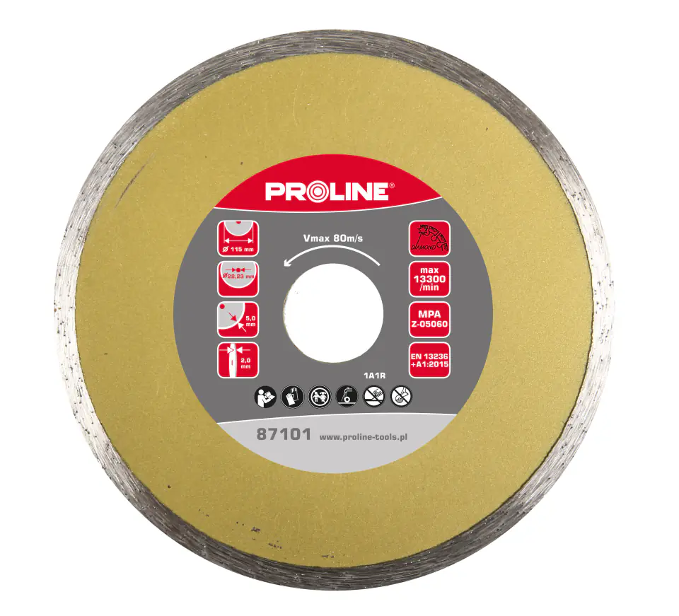 ⁨Solid diamond blade (mat.bud) 115*2.0*5.0*22.23 proline⁩ at Wasserman.eu