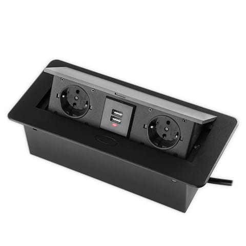 ⁨Opening table top socket Spacetronik SPS-D24B V2⁩ at Wasserman.eu