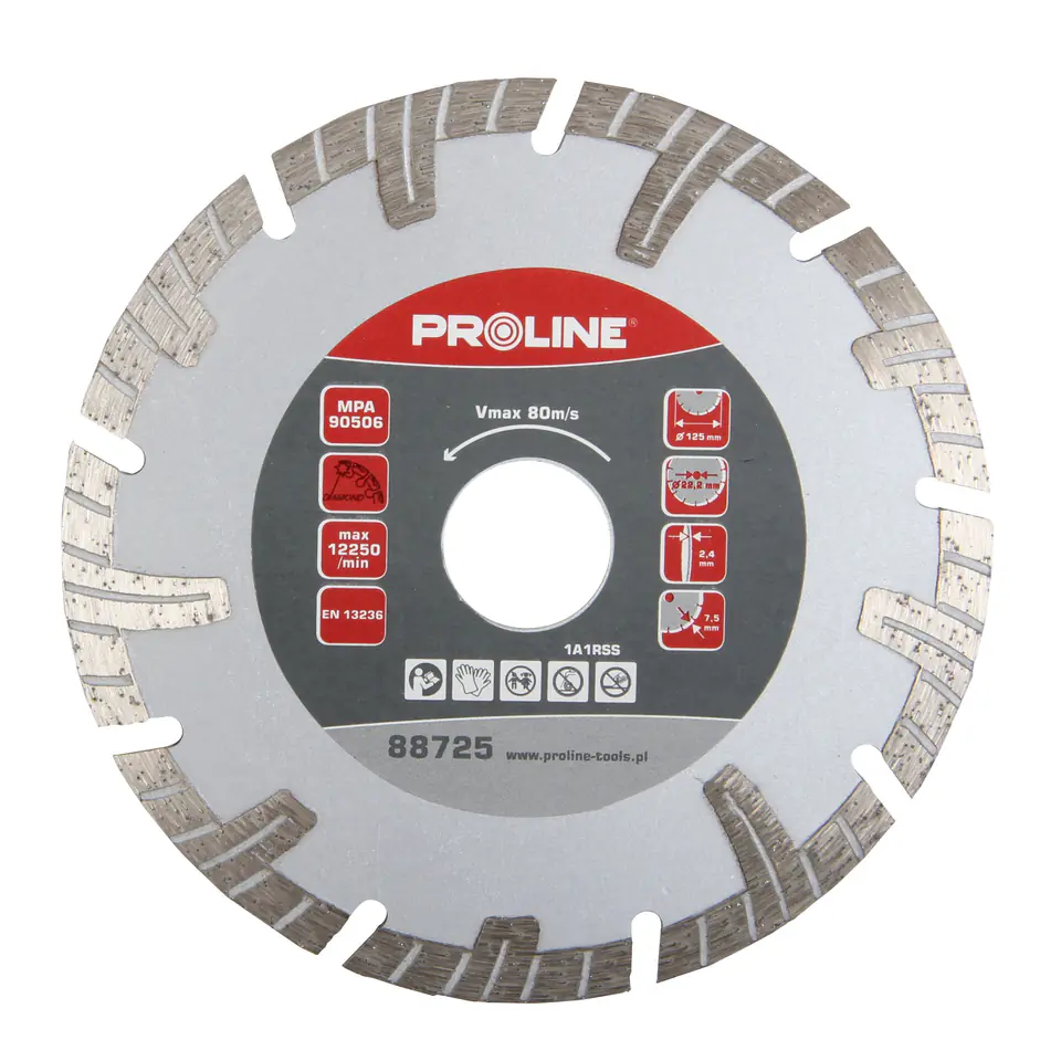 ⁨Diamond blade turbo-t (concrete) 115*22.2 proline⁩ at Wasserman.eu