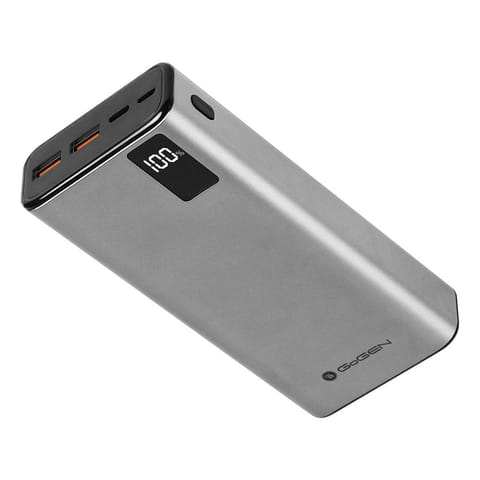 ⁨Powerbank GoGen PB200008S 20000 mAh srebrny⁩ w sklepie Wasserman.eu