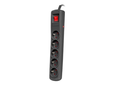 ⁨POWER STRIP NATEC BERCY 400 5M 5X 230V PL BLACK⁩ at Wasserman.eu