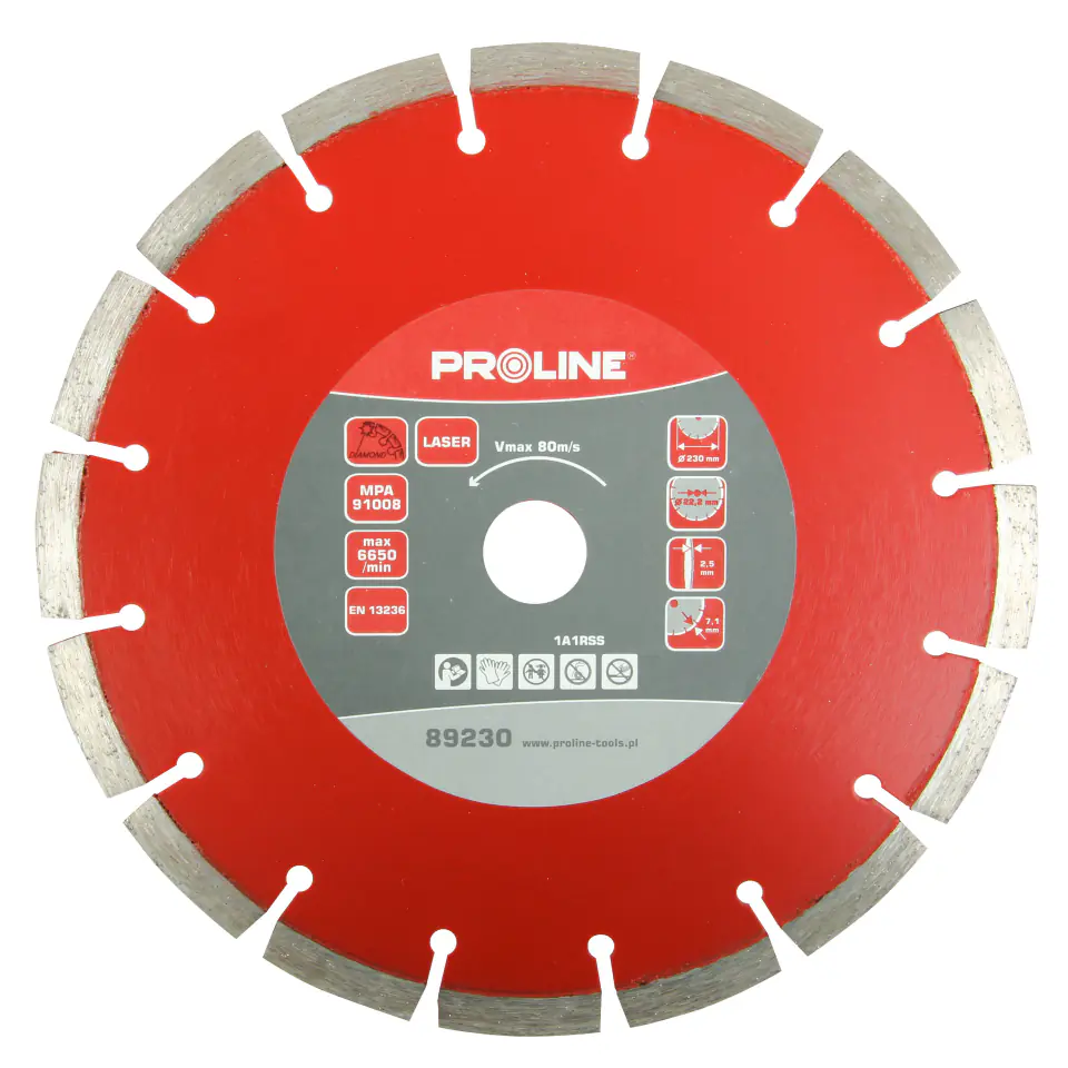 ⁨Diamond laser blade (universal)125*2.1*8.3*22.2 proline⁩ at Wasserman.eu