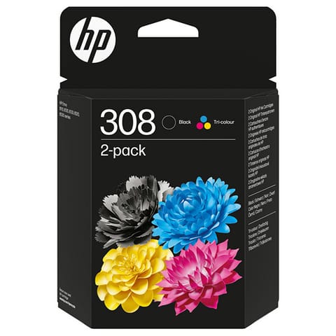 HP oryginalny ink / tusz 6L6S6UE, HP 308, black/color, 160/120s, 2-pack w sklepie Wasserman.eu