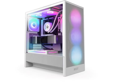 ⁨OBUDOWA NZXT H5 FLOW RGB (2024) MIDI TOWER Z OKNEM BIAŁA⁩ w sklepie Wasserman.eu