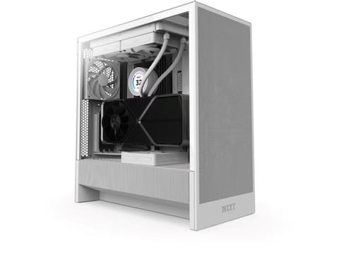 ⁨OBUDOWA NZXT H5 FLOW (2024) MIDI TOWER Z OKNEM BIAŁA⁩ w sklepie Wasserman.eu