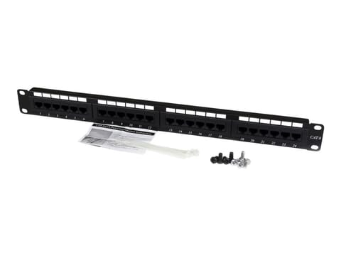 ⁨24 PORT 1U CAT6 PATCH PANEL/.⁩ w sklepie Wasserman.eu