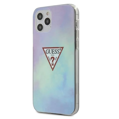 ⁨Guess GUHCP12MPCUMCGC02 iPhone 12/12 Pro 6,1" niebieski/blue hardcase Tie & Die Collection⁩ w sklepie Wasserman.eu