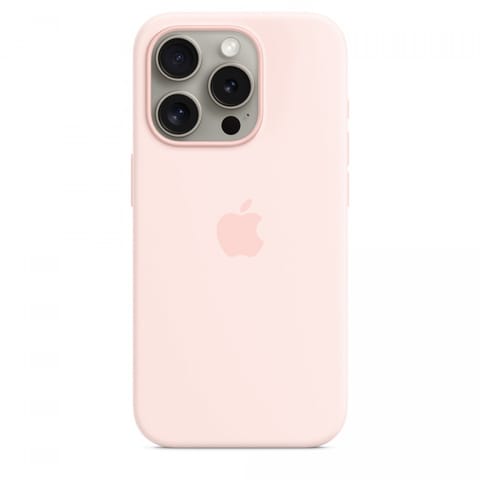 ⁨Apple iPhone 15 Pro Silicone Case with MagSafe - Pink⁩ at Wasserman.eu