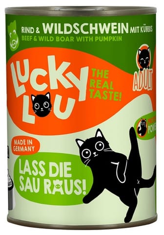 ⁨Lucky Lou Lifestage Adult Wołowina i dzik puszka 400g⁩ w sklepie Wasserman.eu