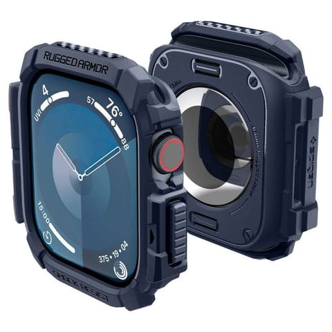 Etui APPLE WATCH 10 (46MM) Spigen Rugged Armor granatowe w sklepie Wasserman.eu