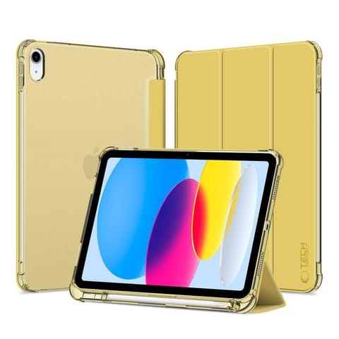 ⁨Etui IPAD 10 10.9 / 2022 Tech-Protect SC Pen Hybrid Crystal żółte⁩ w sklepie Wasserman.eu
