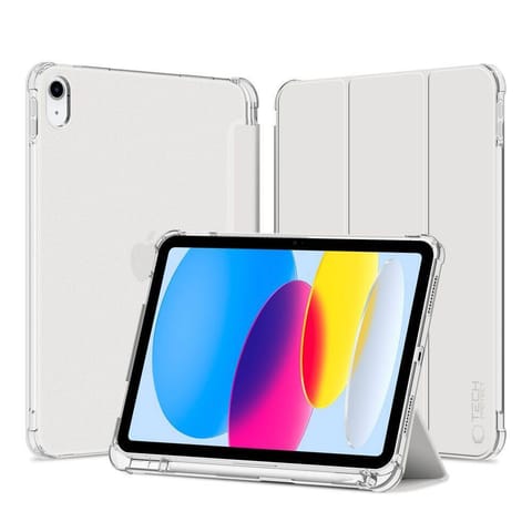 ⁨Etui IPAD 10 10.9 / 2022 Tech-Protect SC Pen Hybrid Cystal srebrne⁩ w sklepie Wasserman.eu