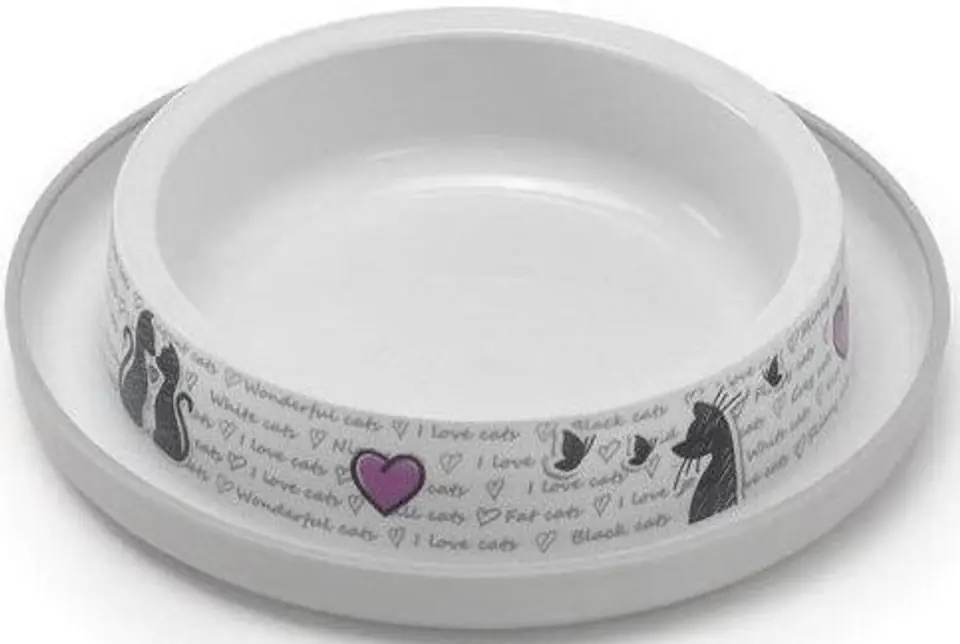 ⁨YARRO Cat Bowl 210ml - Cat in Love [Y3716-1218]⁩ at Wasserman.eu