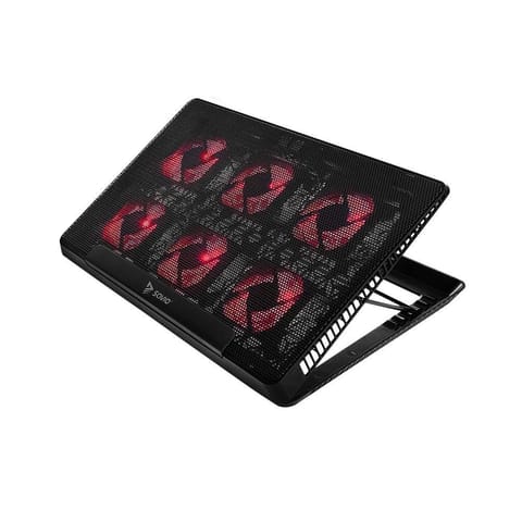 Laptop cooling pad, 6 backlit fans, 2000 RPM, SAVIO COS-01 at Wasserman.eu