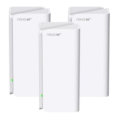 Tenda MX21 Pro(3-pack) Trójpasmowy (2,4 GHz / 5 GHz / 6 GHz) Wi-Fi 6 (802.11ax) Biały Wewnętrzne w sklepie Wasserman.eu