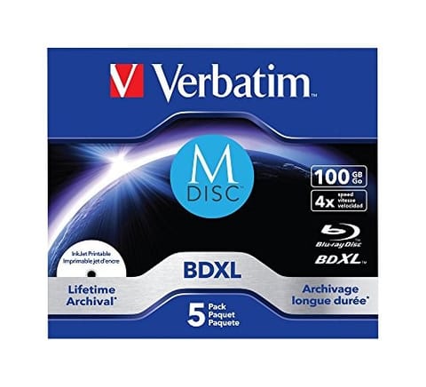 ⁨Verbatim 43834 blank Blu-Ray disc BDXL 100 GB 5 pc(s)⁩ at Wasserman.eu