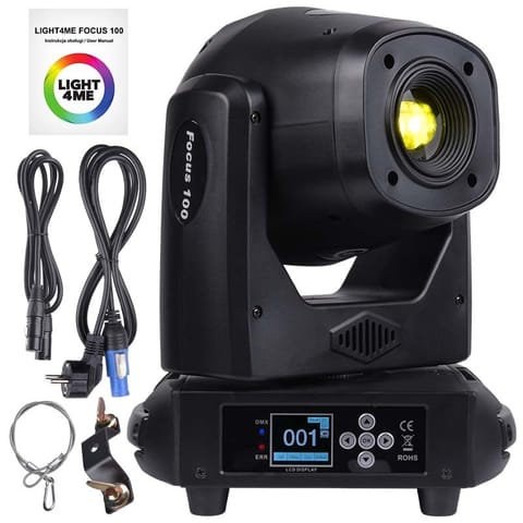 ⁨LIGHT4ME Focus 100 Spot Pryzma - LED moving head⁩ at Wasserman.eu