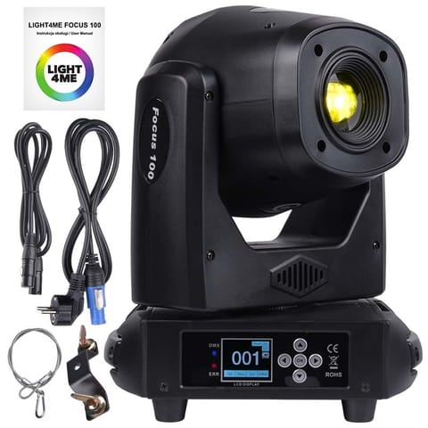 ⁨LIGHT4ME Focus 100 Spot Pryzma - głowica ruchoma LED⁩ w sklepie Wasserman.eu