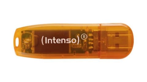 ⁨Intenso Rainbow Line USB flash drive 64 GB USB Type-A 2.0 Orange⁩ at Wasserman.eu