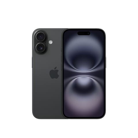 ⁨Apple iPhone 16 15.5 cm (6.1") Dual SIM iOS 18 5G USB Type-C 256 GB Black⁩ at Wasserman.eu