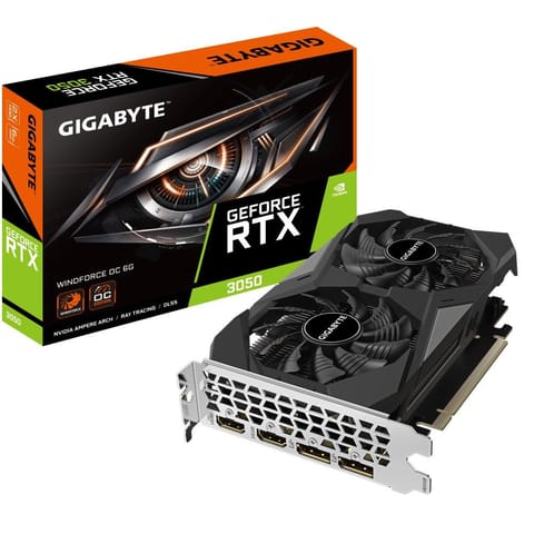 ⁨GIGABYTE GeForce RTX 3050 WINDFORCE OC 6G NVIDIA 6 GB GDDR6⁩ w sklepie Wasserman.eu