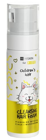 ⁨HISKIN for Kids Pianka do mycia ciała i włosków - PROTEINY RYŻU 200 ml⁩ w sklepie Wasserman.eu