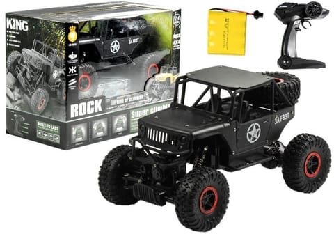 ⁨Auto Zdalnie Sterowane Jeep R/C 1:18 Czarne⁩ w sklepie Wasserman.eu