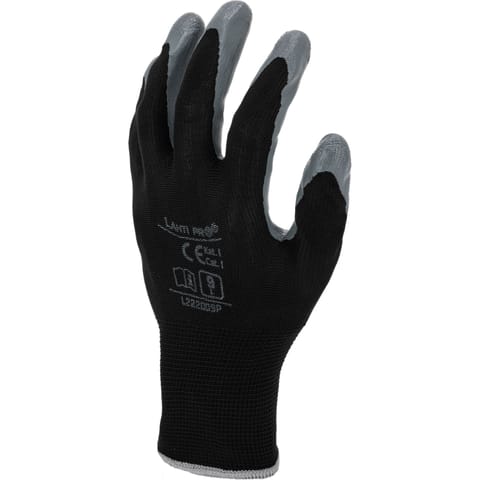 ⁨GLOVES NITRILE BLACK-GREY L222010P, 12PAIRS, "10", CE, LAHTI⁩ at Wasserman.eu