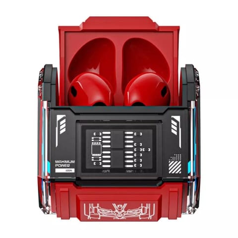⁨Słuchawki TWS Transformers MG-C03 (czerwone)⁩ w sklepie Wasserman.eu