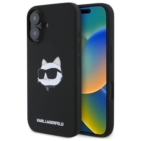 Karl Lagerfeld KLHMP16SSCHPPLK iPhone 16 6.1" czarny/black hardcase Silicone Choupette Head Print MagSafe w sklepie Wasserman.eu