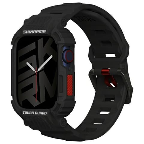 ⁨Skinarma pasek+etui Mecha 2in1 Apple     Watch 45/44mm czarny/black⁩ w sklepie Wasserman.eu
